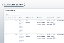 Account Attributions Setup